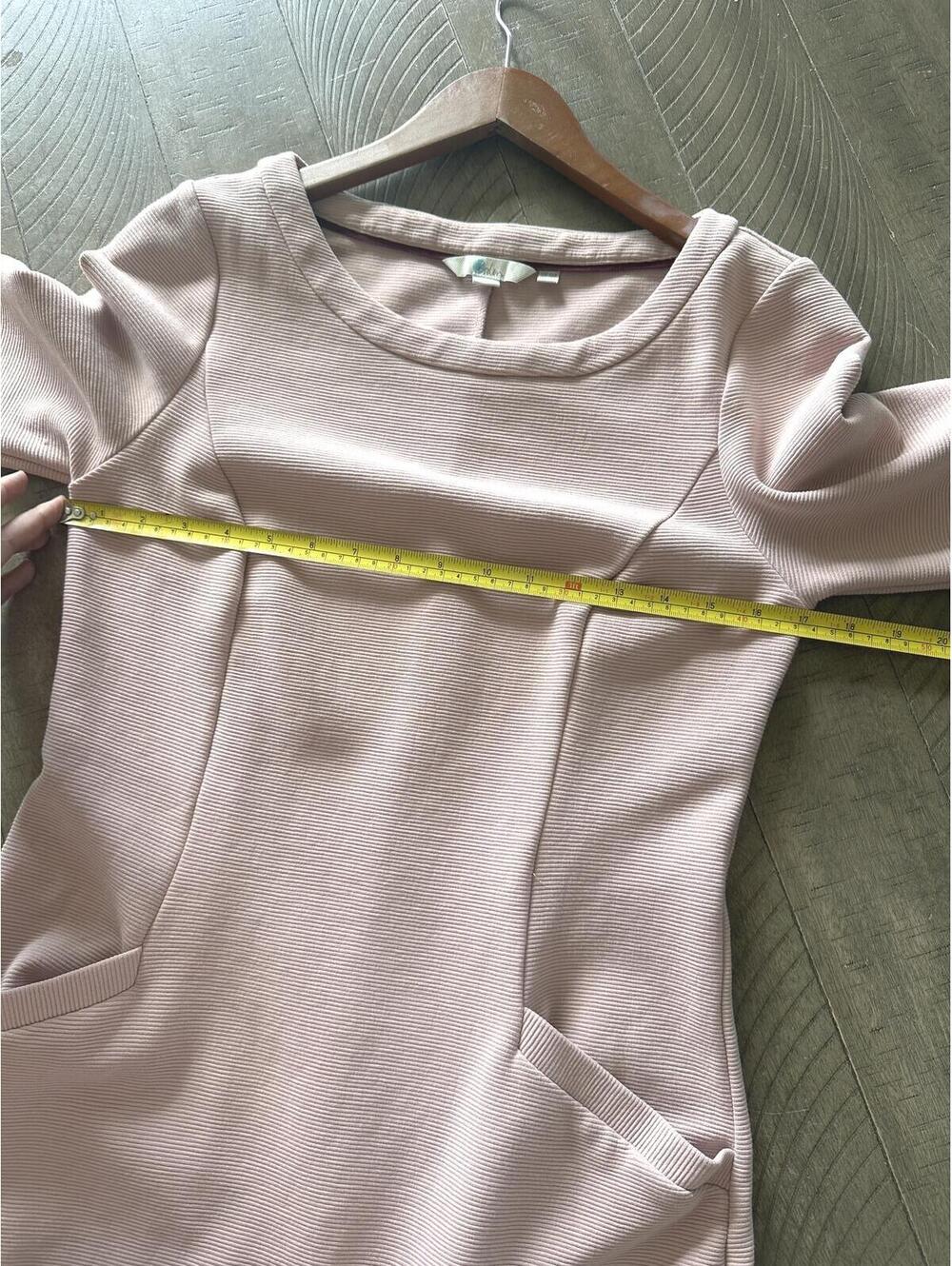 Boden Jasmine Ottoman Sheath Dress Ribbed Rose Pink 3/4 Sleeve Women’s size 6R - Picture 9 of 12